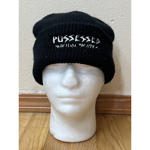 Decky Possessed Suicidal Skates Acrylic Black Beanie One Size Fits Most